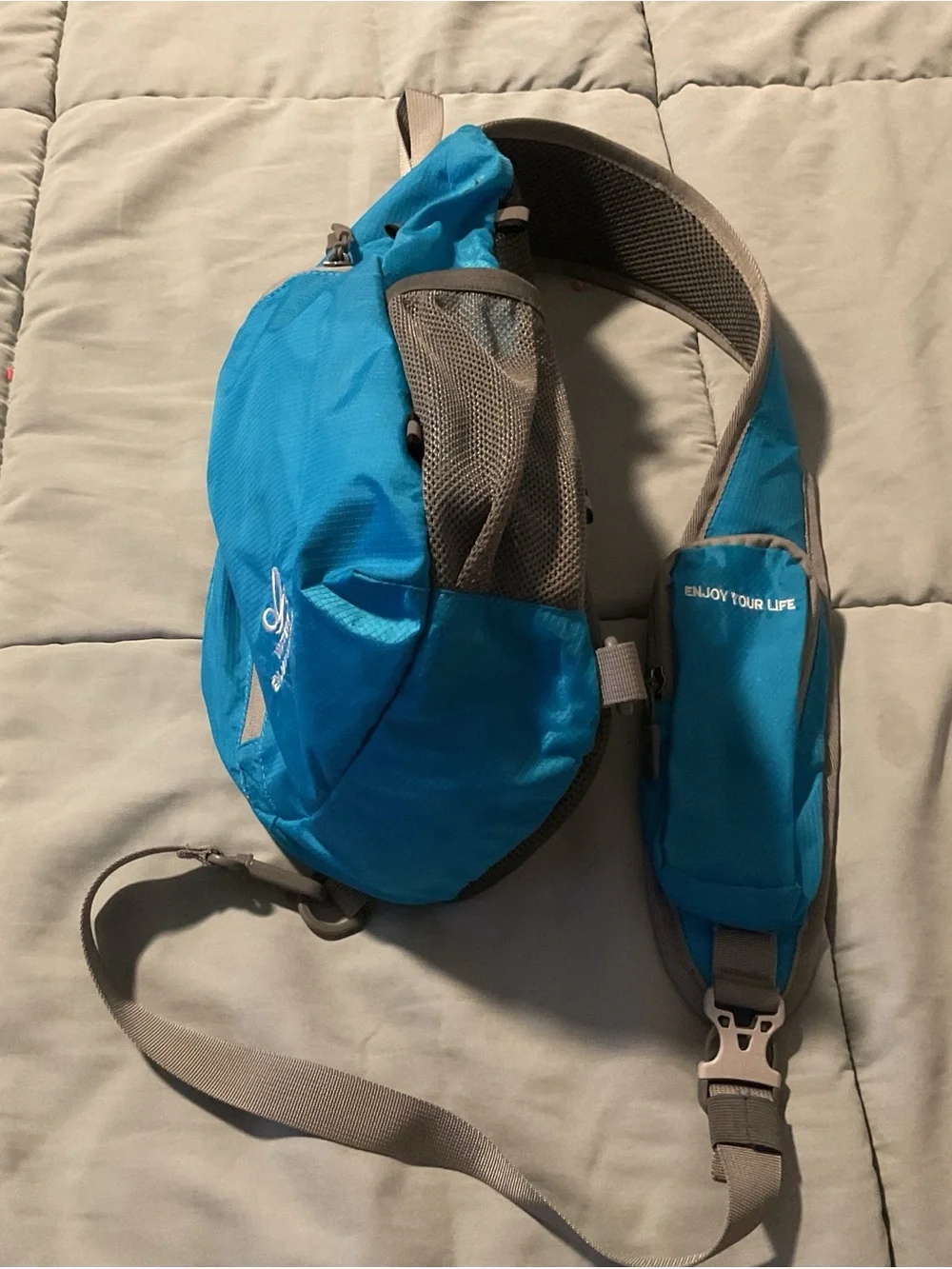 Unbranded Teal Sling Belt Bag for Men - Hands-Free Daily Carry